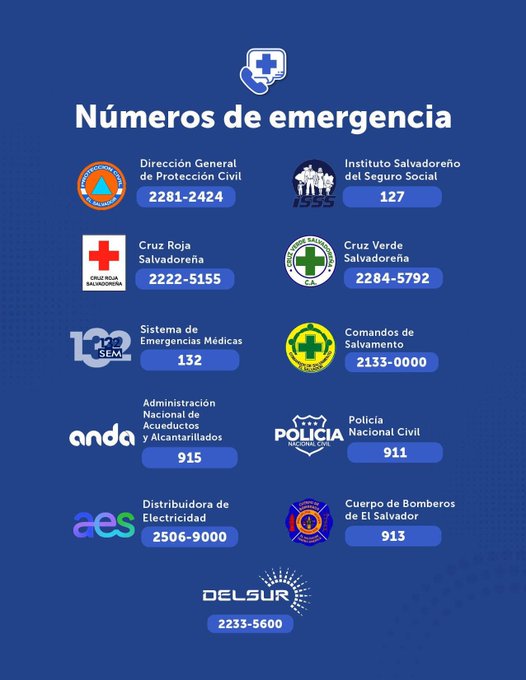 emergency numbers
