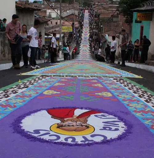 City of Sensuntepeque street carpet