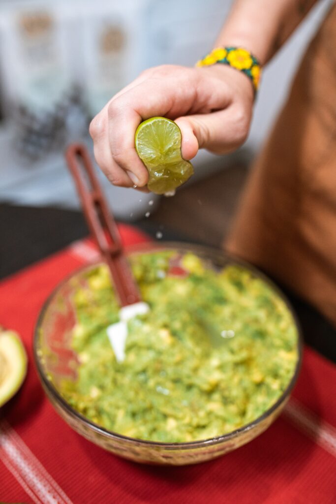 Squeezing Lime into Guacamole