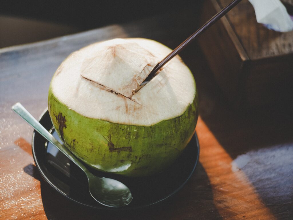 An Expertly-Prepared Coconut Drink